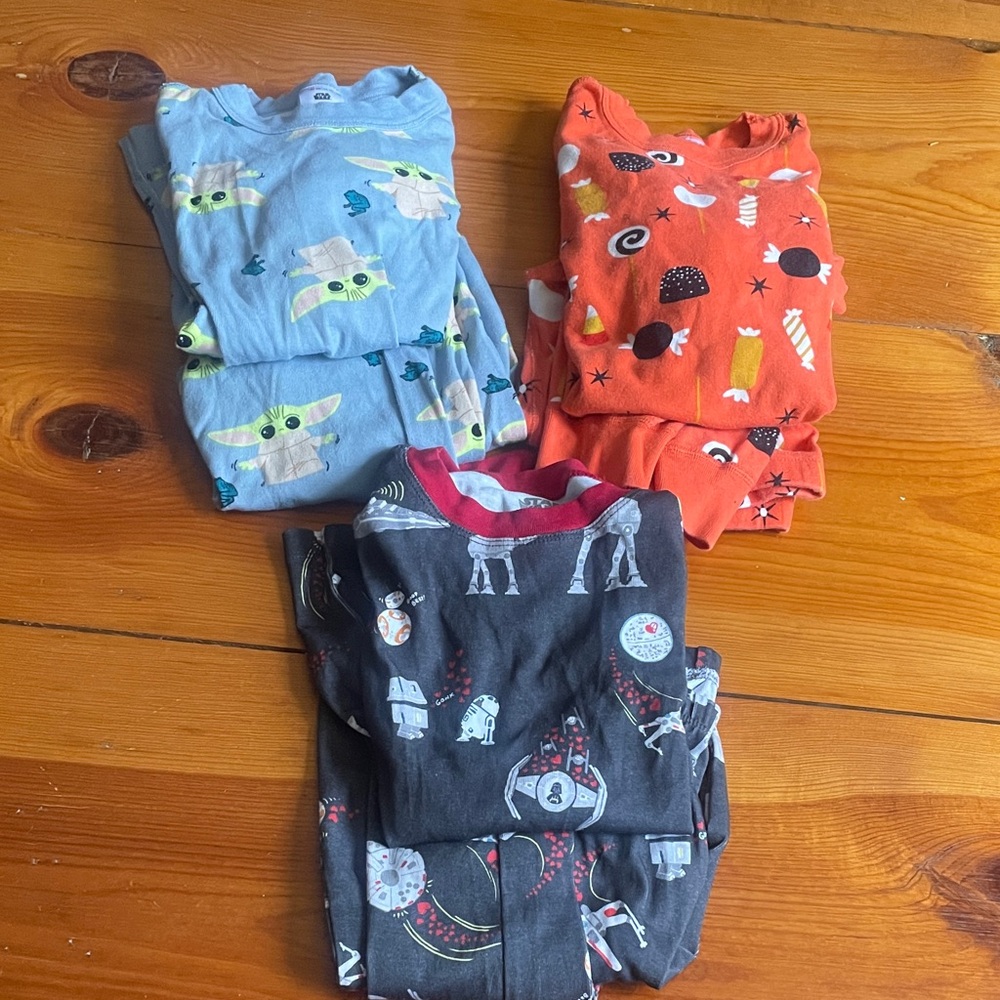 2 Hanna Andersson Kids Pajama Sets - sz10 / 140cm + 1 PBkids Star Wars Halloween